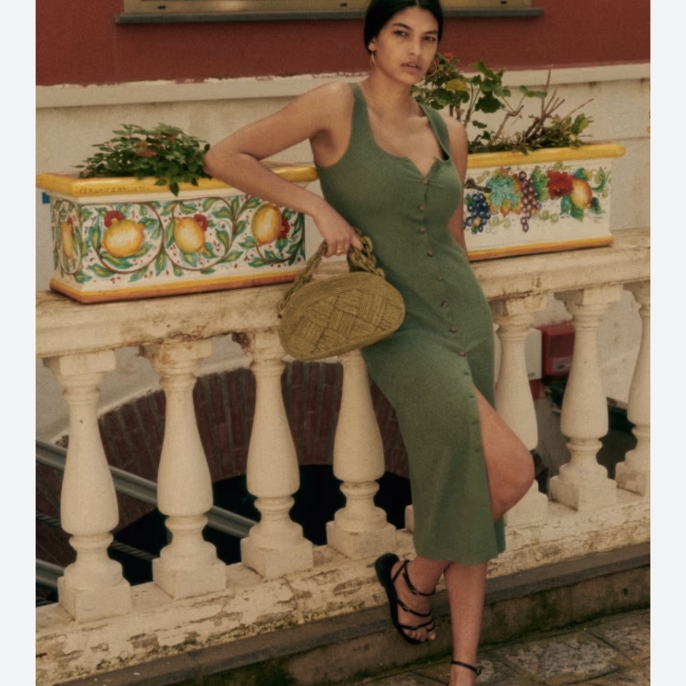 Sezane Fabiola Dress Laurel